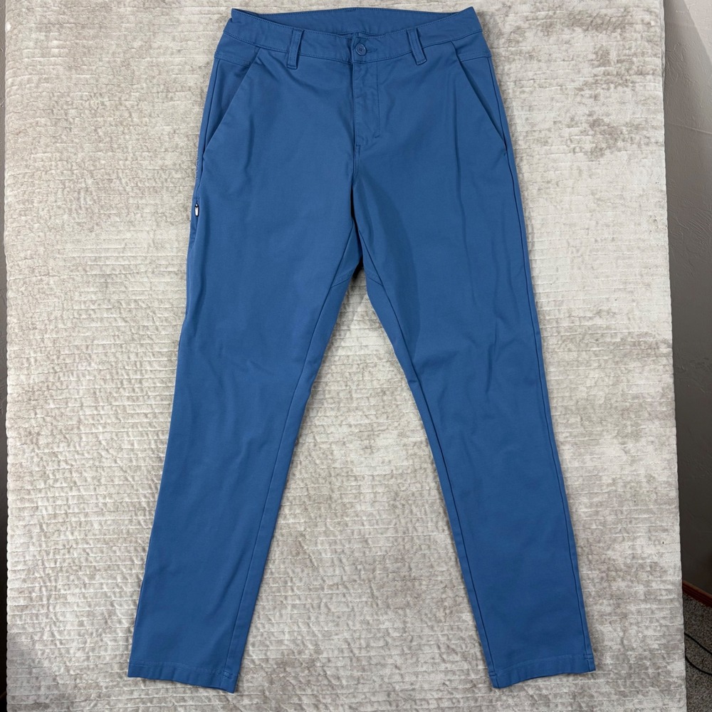 BYLT Premium Basics‎ Everyday Pant 2.0 Slim Fit Blue Size 33 Mens Chino Trousers